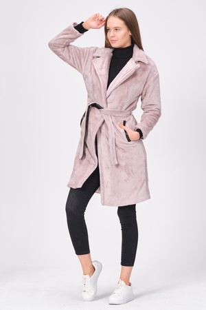 plush coat with hood zara