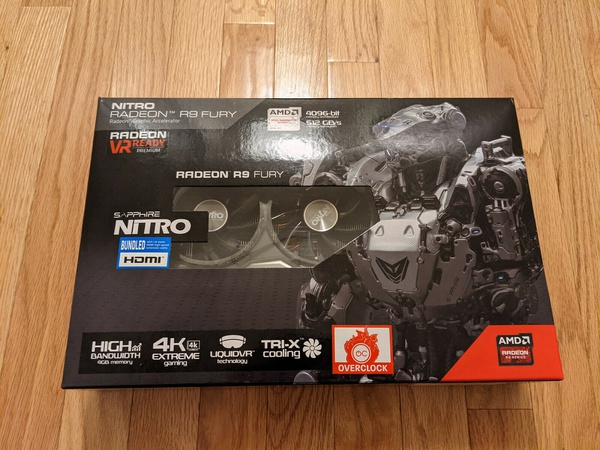 Sapphire nitro radeon hot sale r9 fury 4gb